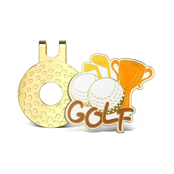 Hard Enamel Golf Hat Clips 1"-1.5"