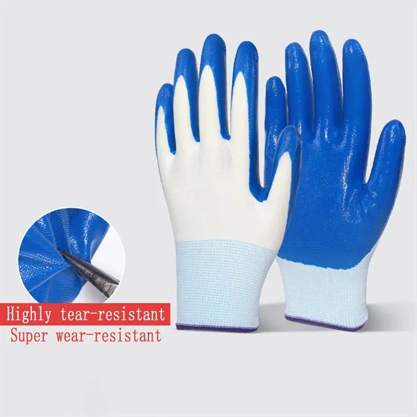 Latex Rubber Coated Safety Work Gloves - Latex Rubber Coated Safety Work Gloves - Image 4 of 7