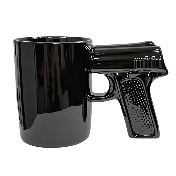 Custom Creative Ceramic Pistol Gun Handle Cup