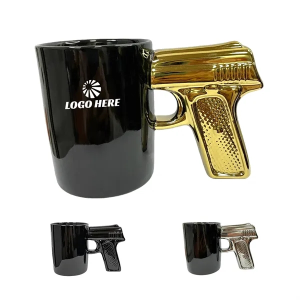 Creative Ceramic Pistol Gun Handle Cup
