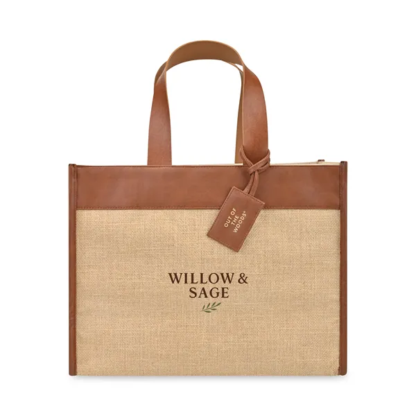 Out of the Woods® Jute Trim Box Tote