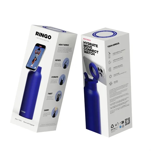 RINGO Pro Water Bottle with Magnetic Booster Ring - 24 Oz. - RINGO Pro Water Bottle with Magnetic Booster Ring - 24 Oz. - Image 19 of 65