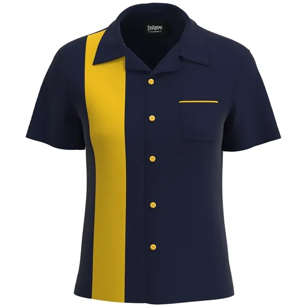 USA-Made Women's Retro Bowling Shirt 50's Style - USA-Made Women's Retro Bowling Shirt 50's Style - Image 15 of 19