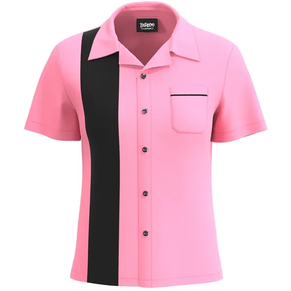 USA-Made Women's Retro Bowling Shirt 50's Style - USA-Made Women's Retro Bowling Shirt 50's Style - Image 0 of 19
