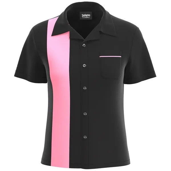 USA-Made Women's Retro Bowling Shirt 50's Style - USA-Made Women's Retro Bowling Shirt 50's Style - Image 17 of 19
