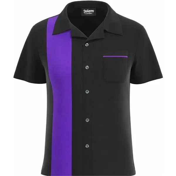 USA-Made Women's Retro Bowling Shirt 50's Style - USA-Made Women's Retro Bowling Shirt 50's Style - Image 19 of 19