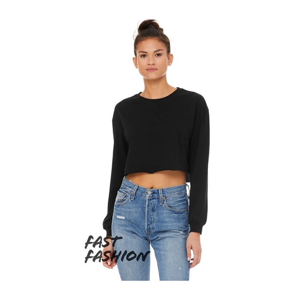 BELLA + CANVAS FWD Fashion Women's Crop Long Sleeve Tee - BELLA + CANVAS FWD Fashion Women's Crop Long Sleeve Tee - Image 1 of 24