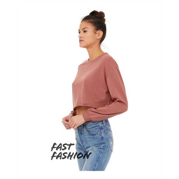 BELLA + CANVAS FWD Fashion Women's Crop Long Sleeve Tee - BELLA + CANVAS FWD Fashion Women's Crop Long Sleeve Tee - Image 4 of 24