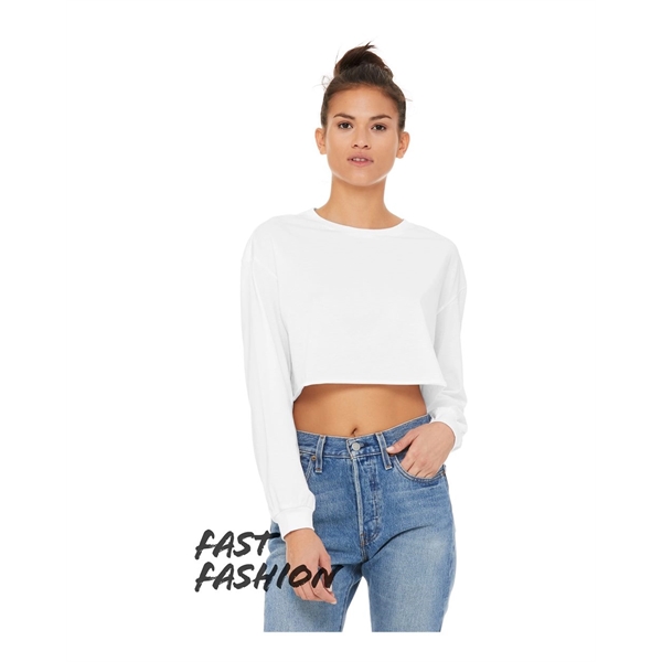 BELLA + CANVAS FWD Fashion Women's Crop Long Sleeve Tee - BELLA + CANVAS FWD Fashion Women's Crop Long Sleeve Tee - Image 6 of 24