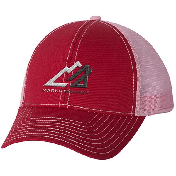 Mega Cap Heavy Cotton Twill Front Trucker Hat - Mega Cap Heavy Cotton Twill Front Trucker Hat - Image 7 of 7