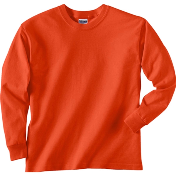 Gildan Youth Ultra Cotton Long Sleeve Tee - Dark/Color - Gildan Youth Ultra Cotton Long Sleeve Tee - Dark/Color - Image 6 of 12