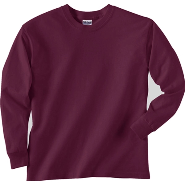 Gildan Youth Ultra Cotton Long Sleeve Tee - Dark/Color - Gildan Youth Ultra Cotton Long Sleeve Tee - Dark/Color - Image 8 of 12