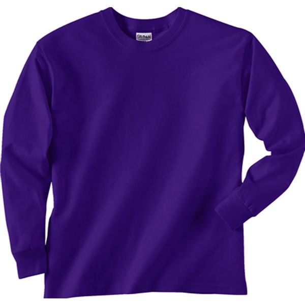 Gildan Youth Ultra Cotton Long Sleeve Tee - Dark/Color - Gildan Youth Ultra Cotton Long Sleeve Tee - Dark/Color - Image 9 of 12