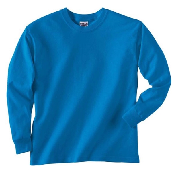 Gildan Youth Ultra Cotton Long Sleeve Tee - Dark/Color - Gildan Youth Ultra Cotton Long Sleeve Tee - Dark/Color - Image 11 of 12