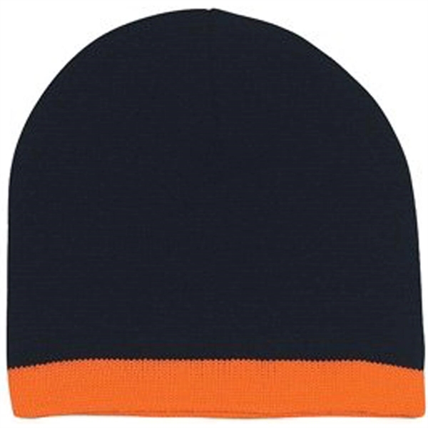Knit Beanie with Stripes - Knit Beanie with Stripes - Image 4 of 6