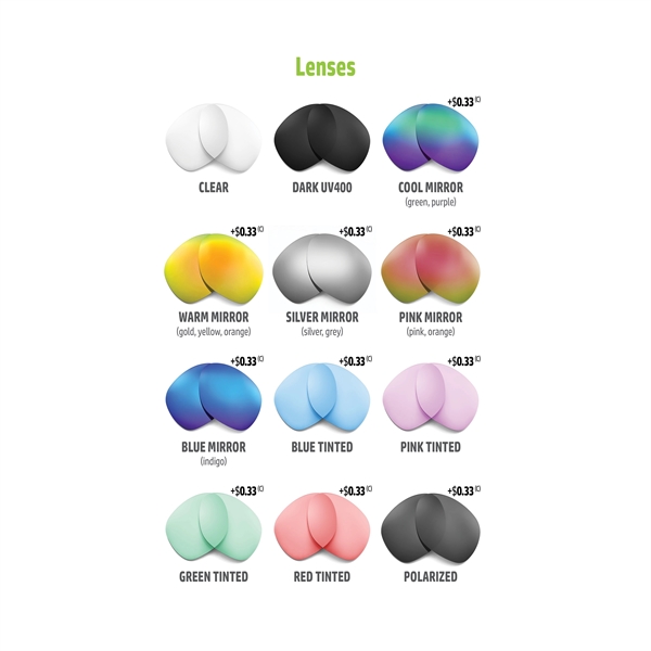 Heat Sunglasses w/ full-color imprint - Heat Sunglasses w/ full-color imprint - Image 2 of 2