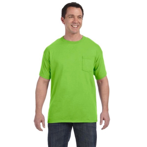 Hanes 6 oz. Tagless T-Shirt with Pocket - Hanes 6 oz. Tagless T-Shirt with Pocket - Image 2 of 13