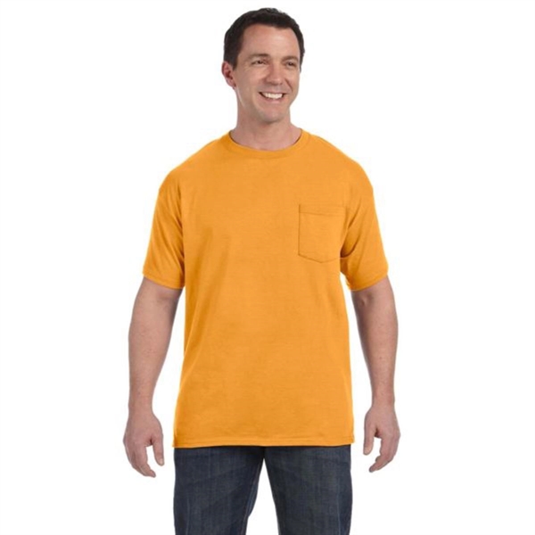 Hanes 6 oz. Tagless T-Shirt with Pocket - Hanes 6 oz. Tagless T-Shirt with Pocket - Image 5 of 13