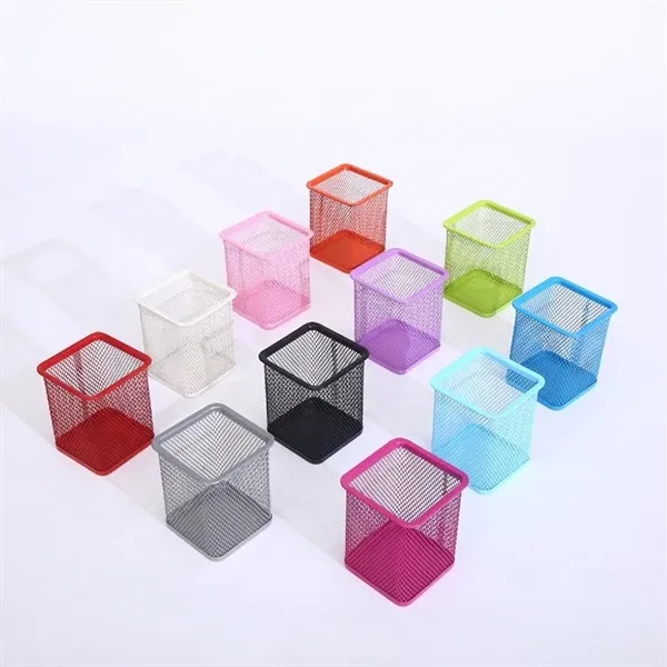 SOS-PH -UZA-01 Metal Mesh Square Pen Holder Desk Organizers - SOS-PH -UZA-01 Metal Mesh Square Pen Holder Desk Organizers - Image 5 of 5