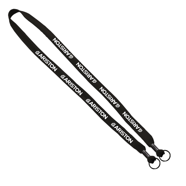 5/8" Polyester Shoelace Double Ended Lanyard