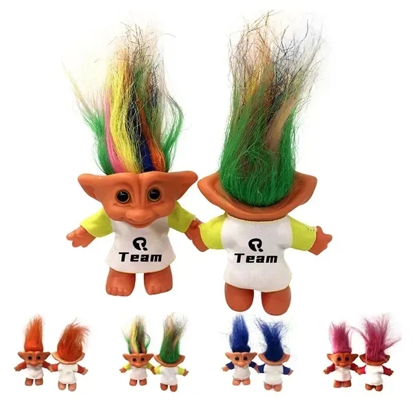 Vintage Troll Dolls With T Shirt - Vintage Troll Dolls With T Shirt - Image 0 of 0