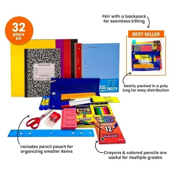 Middle School Supply Kits - 32 Piece - Middle School Supply Kits - 32 Piece - Image 0 of 0