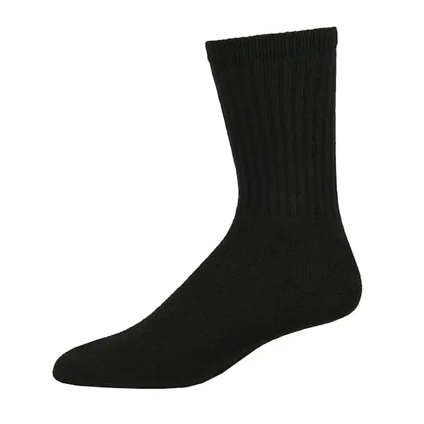 Adult Crew Sports Socks - Black Size 9-11 - Adult Crew Sports Socks - Black Size 9-11 - Image 0 of 0