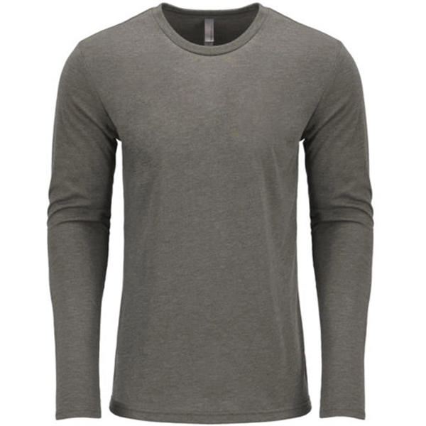 Next Level Men's Tri-Blend Long-Sleeve Crew Neck Tee - Next Level Men's Tri-Blend Long-Sleeve Crew Neck Tee - Image 4 of 9