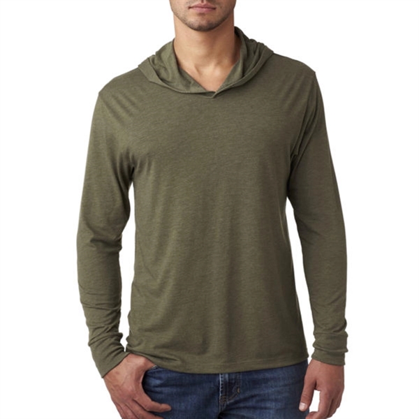 Next Level Unisex Triblend Long Sleeve Hoodie - Next Level Unisex Triblend Long Sleeve Hoodie - Image 4 of 11