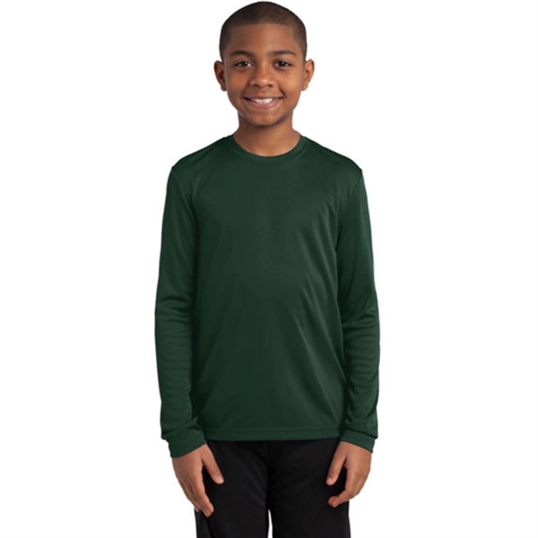 Sport-Tek Youth Long Sleeve PosiCharge Competitor Tee - Sport-Tek Youth Long Sleeve PosiCharge Competitor Tee - Image 4 of 18