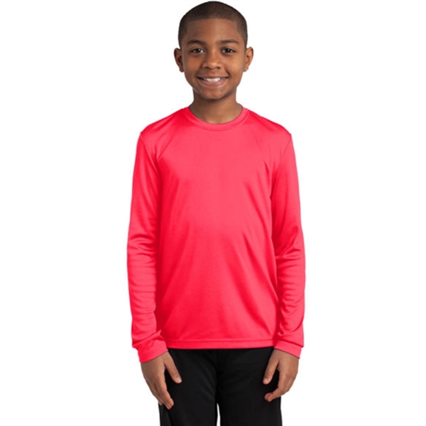Sport-Tek Youth Long Sleeve PosiCharge Competitor Tee - Sport-Tek Youth Long Sleeve PosiCharge Competitor Tee - Image 6 of 18