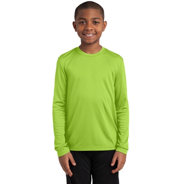 Sport-Tek Youth Long Sleeve PosiCharge Competitor Tee - Sport-Tek Youth Long Sleeve PosiCharge Competitor Tee - Image 8 of 18