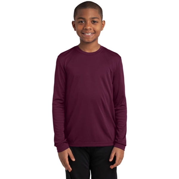 Sport-Tek Youth Long Sleeve PosiCharge Competitor Tee - Sport-Tek Youth Long Sleeve PosiCharge Competitor Tee - Image 9 of 18