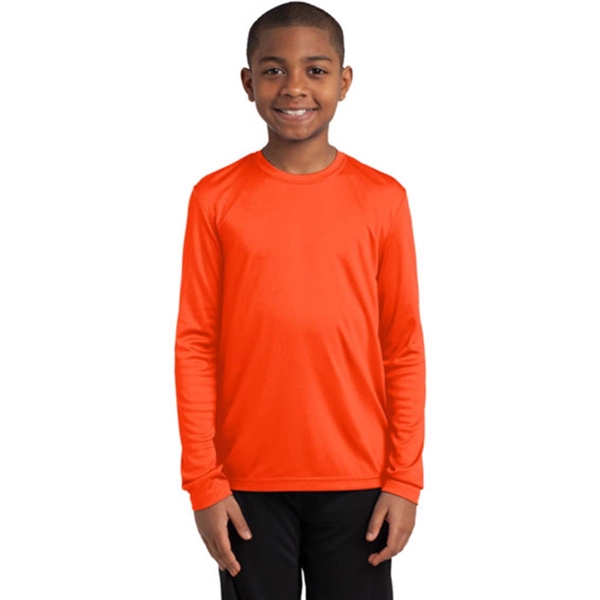 Sport-Tek Youth Long Sleeve PosiCharge Competitor Tee - Sport-Tek Youth Long Sleeve PosiCharge Competitor Tee - Image 10 of 18