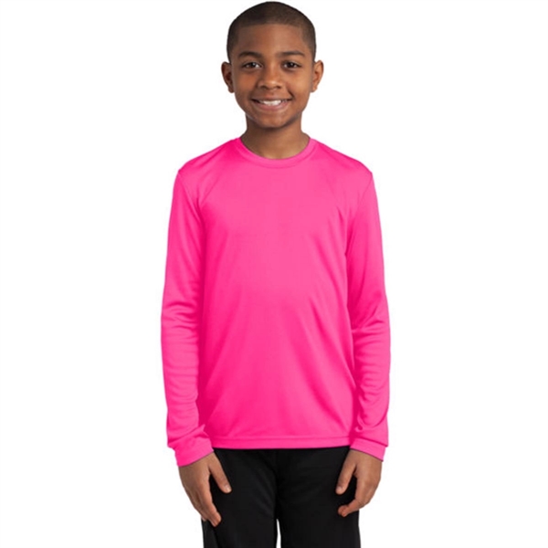Sport-Tek Youth Long Sleeve PosiCharge Competitor Tee - Sport-Tek Youth Long Sleeve PosiCharge Competitor Tee - Image 11 of 18