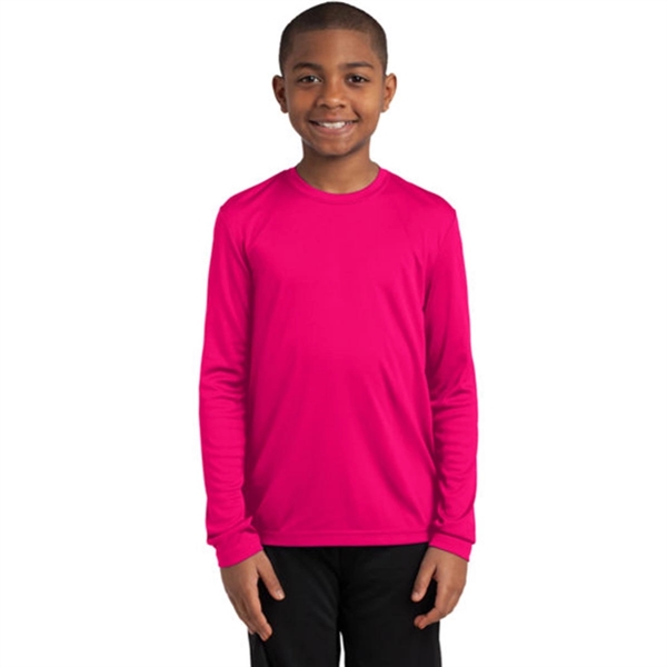 Sport-Tek Youth Long Sleeve PosiCharge Competitor Tee - Sport-Tek Youth Long Sleeve PosiCharge Competitor Tee - Image 12 of 18
