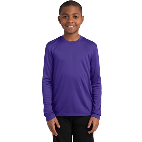 Sport-Tek Youth Long Sleeve PosiCharge Competitor Tee - Sport-Tek Youth Long Sleeve PosiCharge Competitor Tee - Image 13 of 18