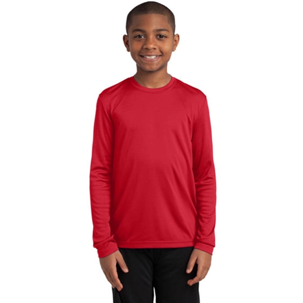 Sport-Tek Youth Long Sleeve PosiCharge Competitor Tee - Sport-Tek Youth Long Sleeve PosiCharge Competitor Tee - Image 16 of 18