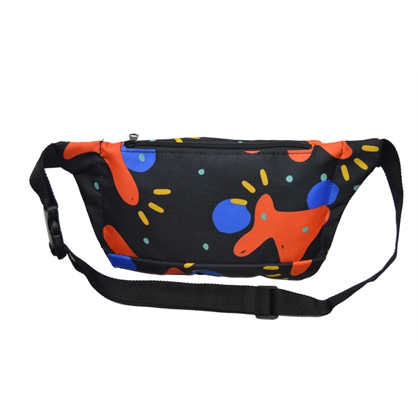 Fanny Pack Waist Bag w/ Full Color Sublimation 13.4"X6"X3.7" - Fanny Pack Waist Bag w/ Full Color Sublimation 13.4"X6"X3.7" - Image 6 of 8