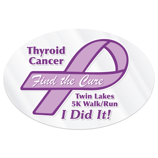 Clear Polyester Oval Bumper Sticker (4"x6") - Clear Polyester Oval Bumper Sticker (4"x6") - Image 0 of 0