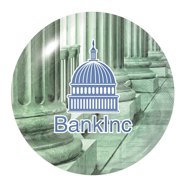 White Vinyl Perm Adh Full Color Round Domed Decal - White Vinyl Perm Adh Full Color Round Domed Decal - Image 0 of 0