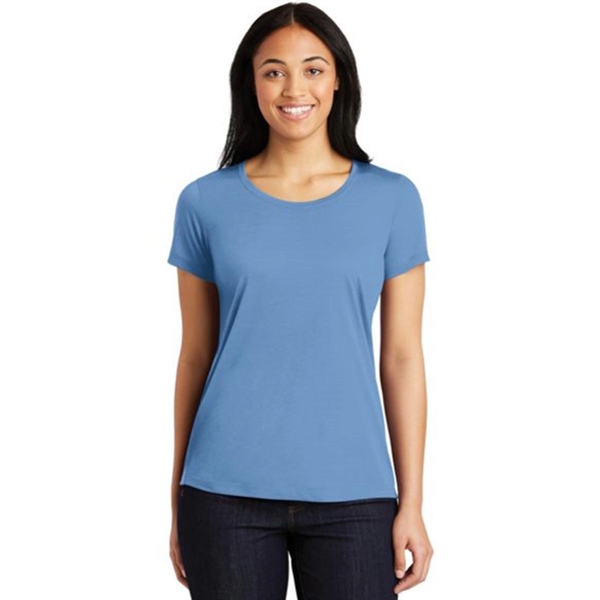 Sport-Tek Ladies Cotton Touch Scoop Neck Tee - Sport-Tek Ladies Cotton Touch Scoop Neck Tee - Image 3 of 11