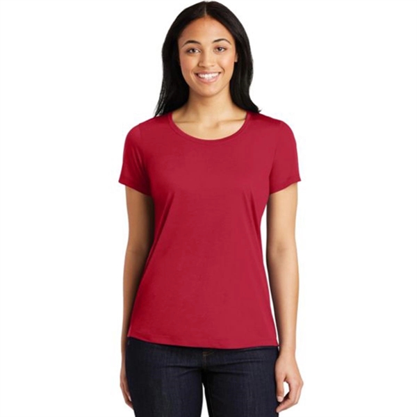 Sport-Tek Ladies Cotton Touch Scoop Neck Tee - Sport-Tek Ladies Cotton Touch Scoop Neck Tee - Image 5 of 11