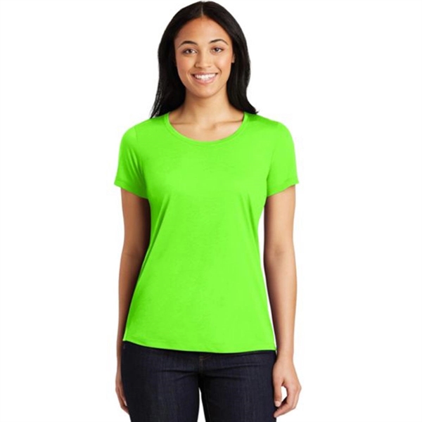 Sport-Tek Ladies Cotton Touch Scoop Neck Tee - Sport-Tek Ladies Cotton Touch Scoop Neck Tee - Image 6 of 11