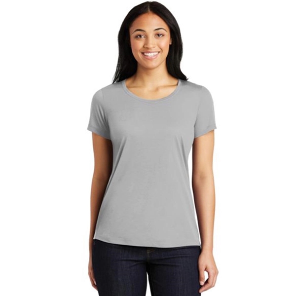 Sport-Tek Ladies Cotton Touch Scoop Neck Tee - Sport-Tek Ladies Cotton Touch Scoop Neck Tee - Image 8 of 11
