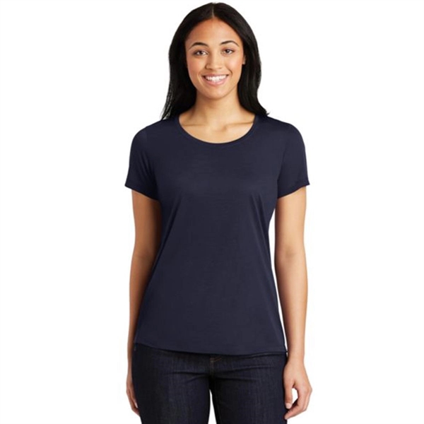 Sport-Tek Ladies Cotton Touch Scoop Neck Tee - Sport-Tek Ladies Cotton Touch Scoop Neck Tee - Image 9 of 11