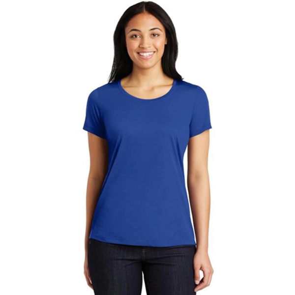 Sport-Tek Ladies Cotton Touch Scoop Neck Tee - Sport-Tek Ladies Cotton Touch Scoop Neck Tee - Image 10 of 11