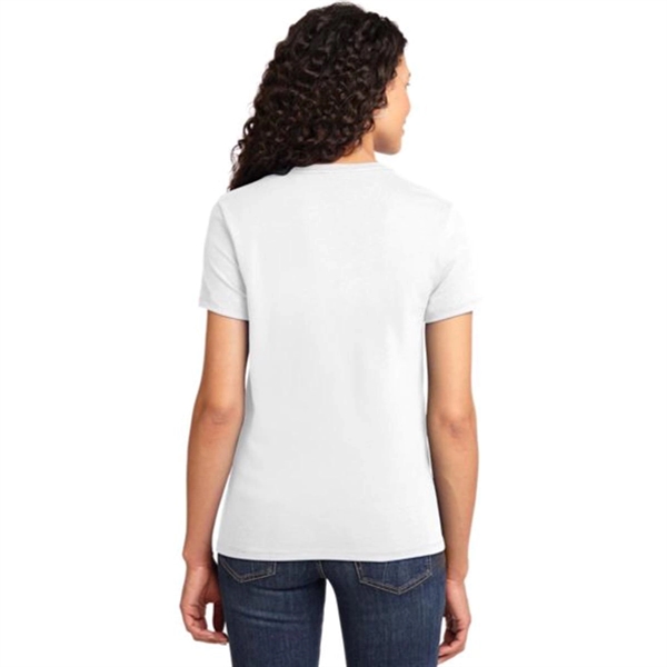 Port & Company Ladies Essential T-Shirt - White/Neutral - Port & Company Ladies Essential T-Shirt - White/Neutral - Image 1 of 4