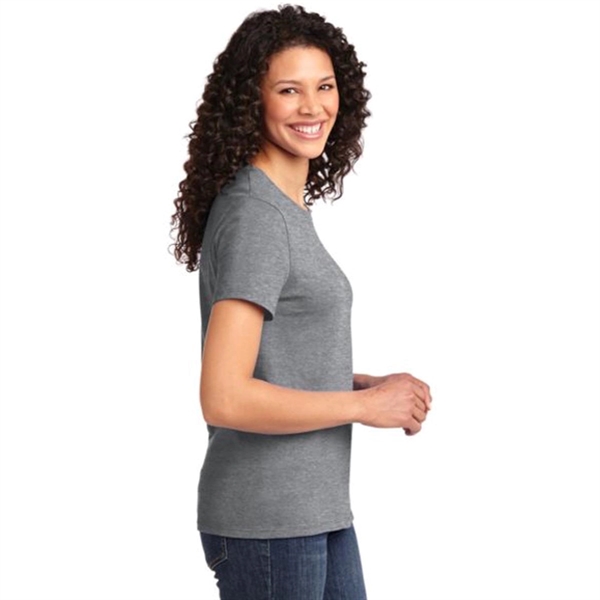 Port & Company Ladies Essential T-Shirt - Light/Heather - Port & Company Ladies Essential T-Shirt - Light/Heather - Image 2 of 4