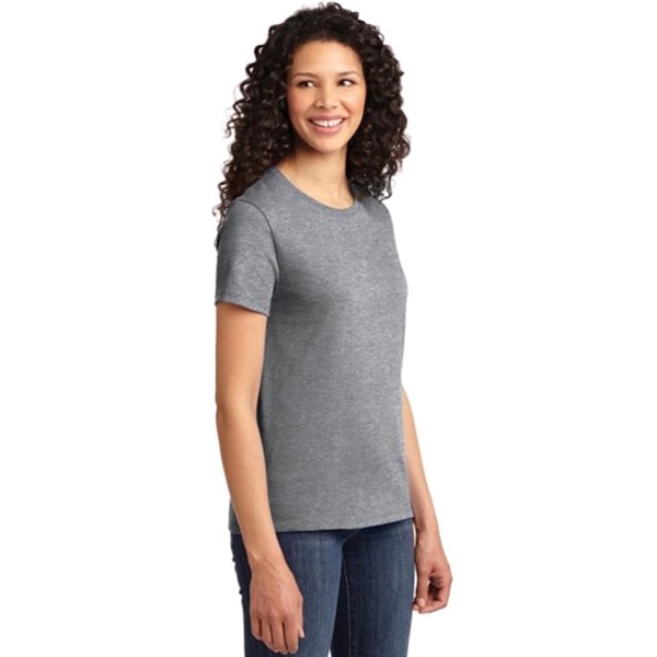 Port & Company Ladies Essential T-Shirt - Light/Heather - Port & Company Ladies Essential T-Shirt - Light/Heather - Image 3 of 4